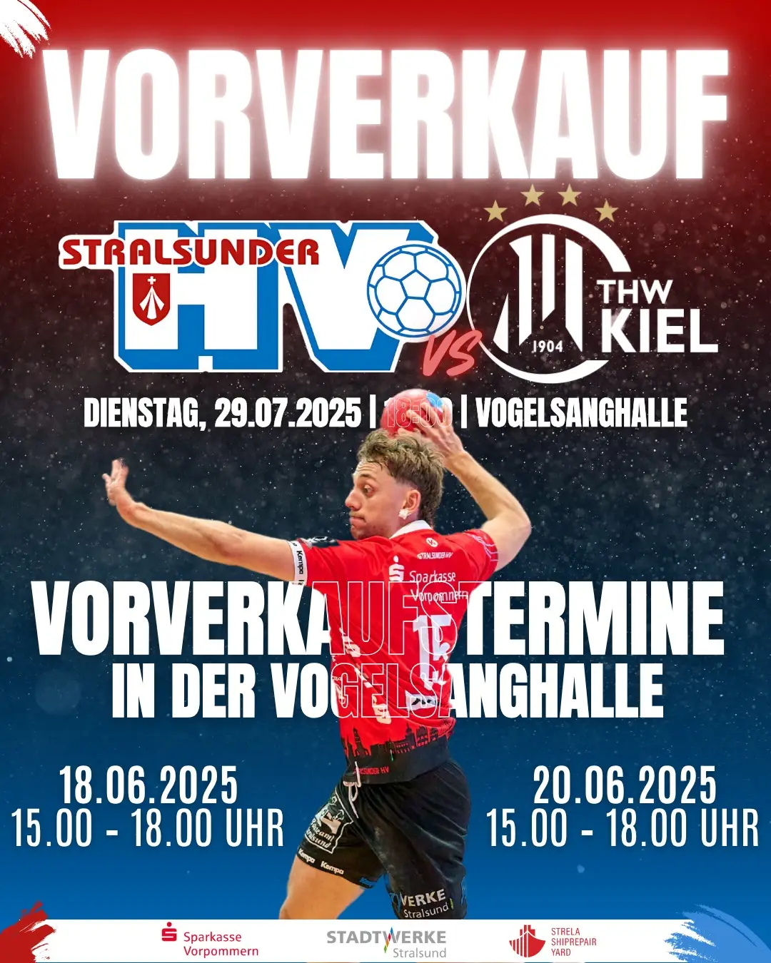 Vorverkauf für das Freundschaftsspiel gegen den THW Kiel startet!