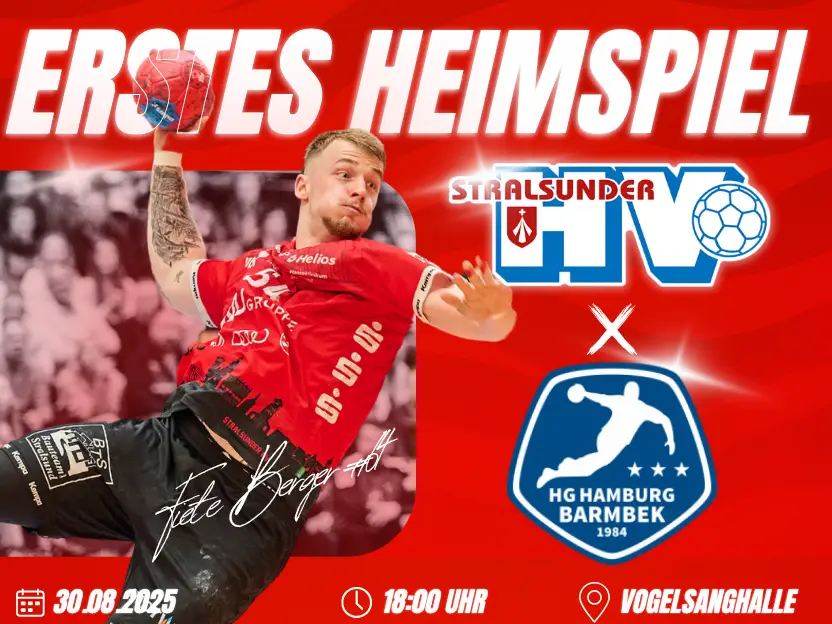 Stralsunder HV gegen HG Hamburg-Barmbek - jetzt Tickets sichern
