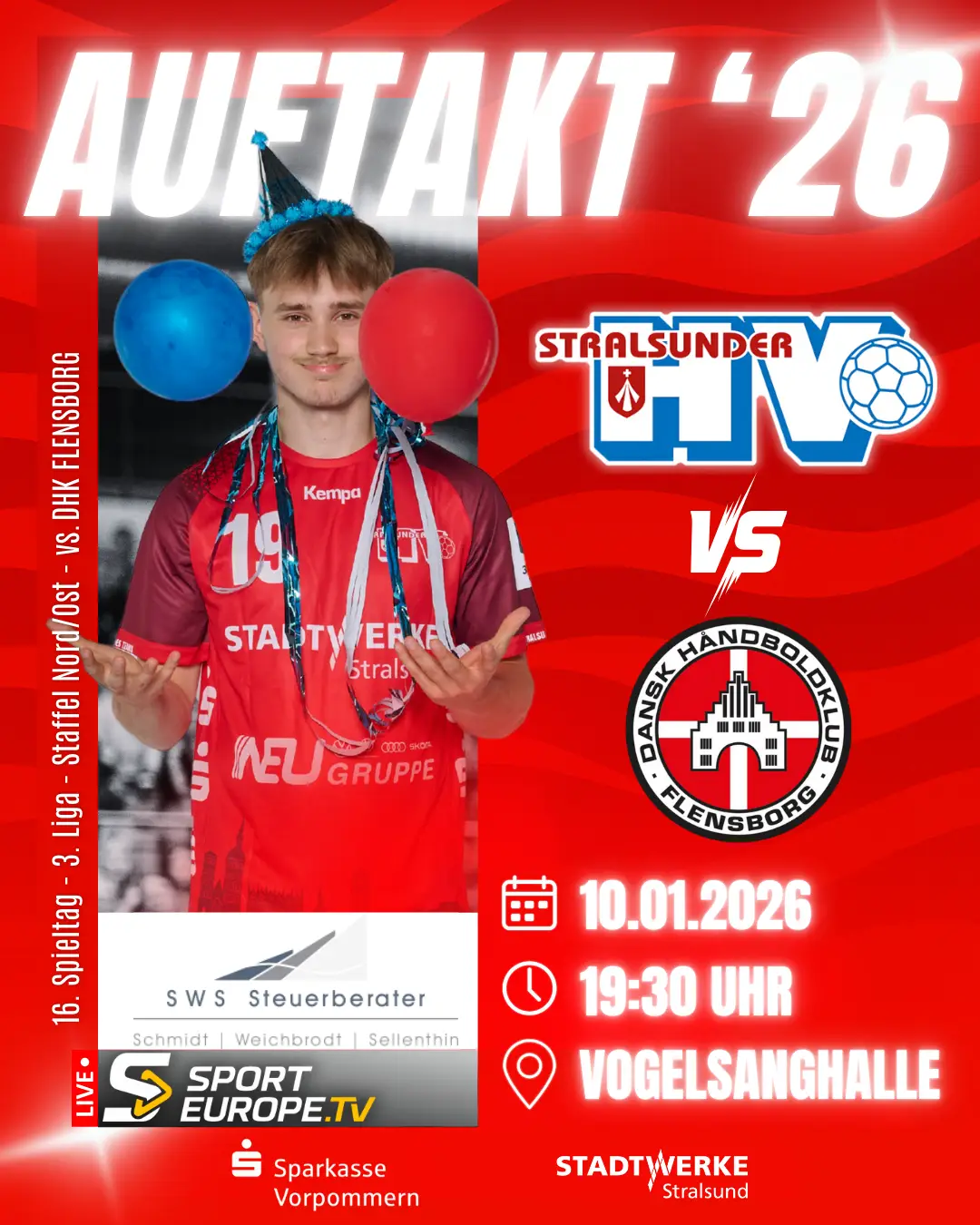 Auftakt 2026 vs. DHK Flensborg – Werde #TeilDesTeams
