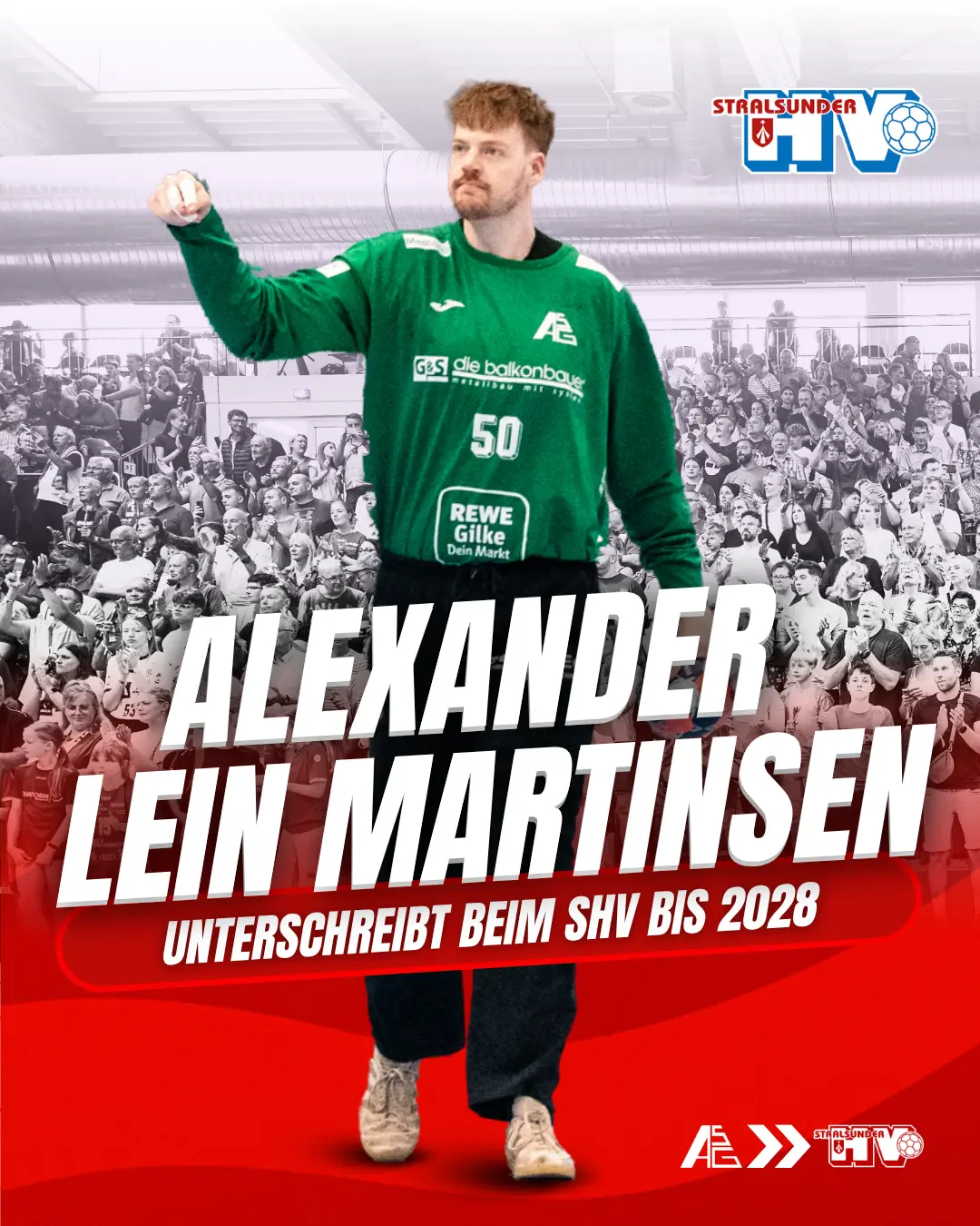 Velkommen, Alex! Torwart Alexander Lein Martinsen verstärkt den SHV
