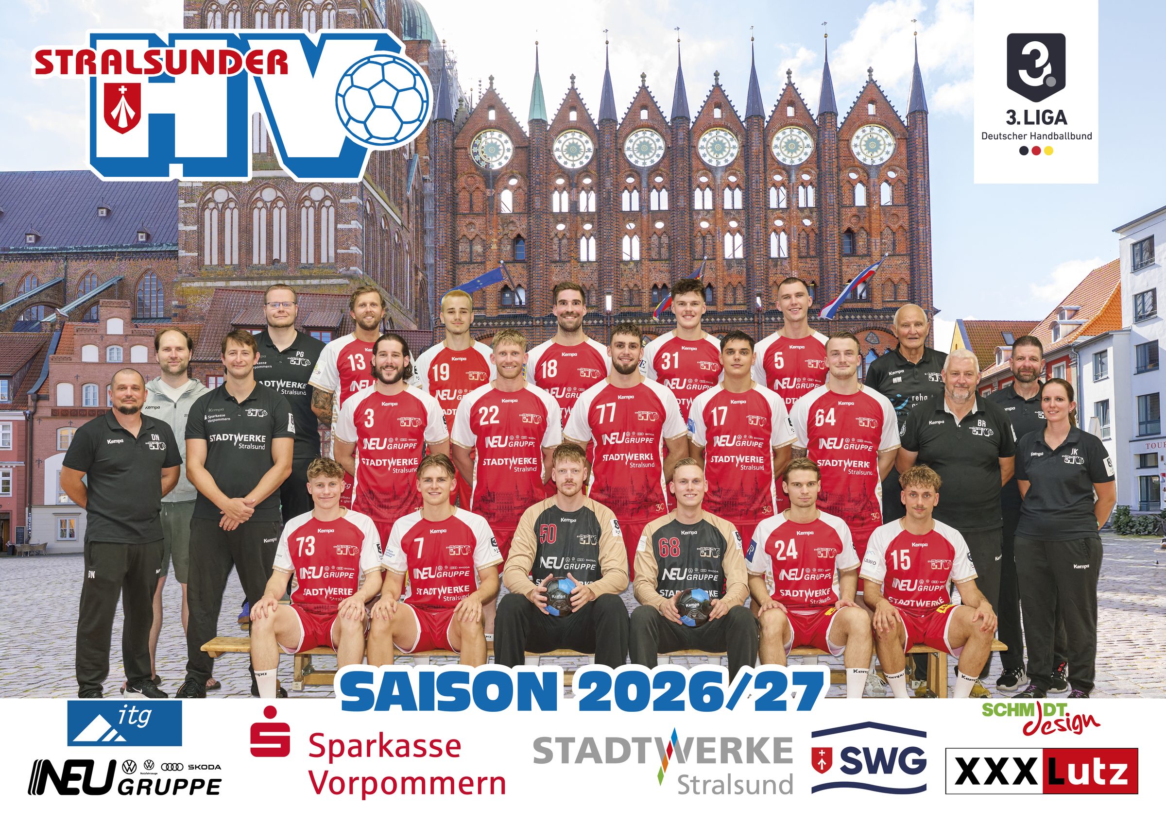 Mannschaftsfoto Stralsunder HV, Saison 2026/2027