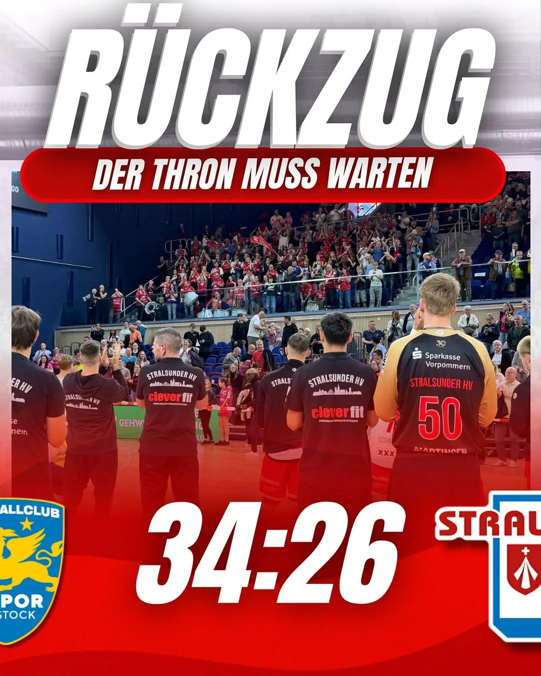 Derby verloren: SHV unterliegt beim HC Empor Rostock mit 26:34